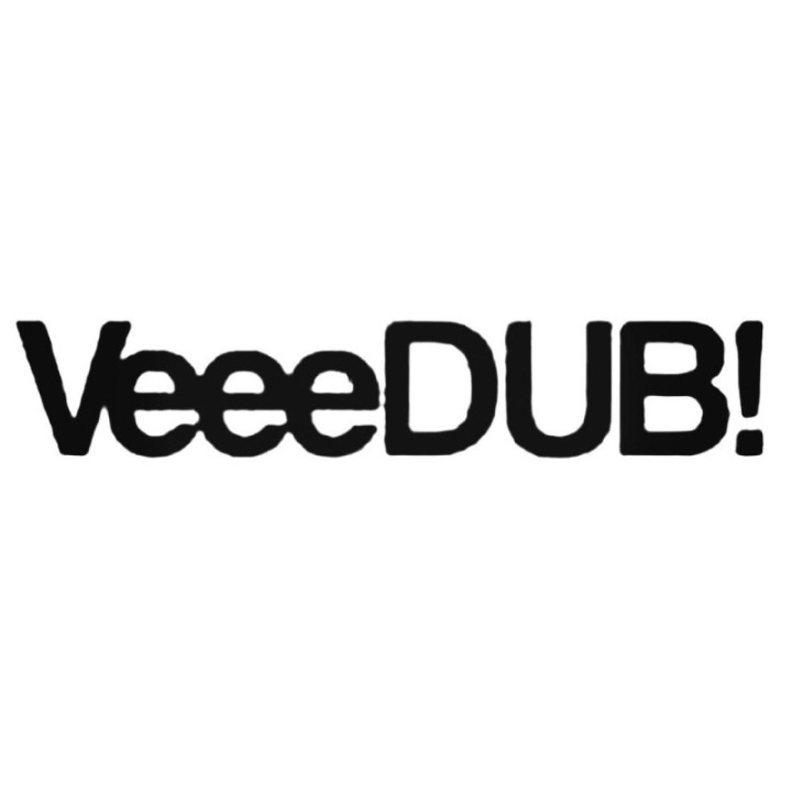 Buy Veeedub Vdub Dub Decal Sticker Online