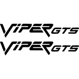 Dodge Viper GTS Stickers – American V10 Sports Car Decals (2-Pack)