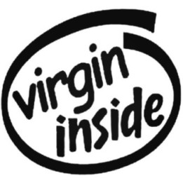 Virgin Inside Stickers – Funny Intel Parody Decals (2-Pack)