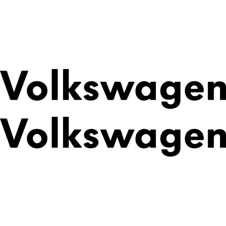 Volkswagen Script Vinyl Sticker 2-Pack