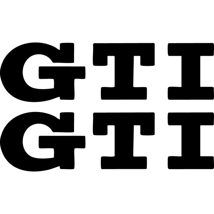 VW GTI Stickers – Golf Mk5 Mk6 Mk7 Mk8 GTD GTE Decals (2-Pack)
