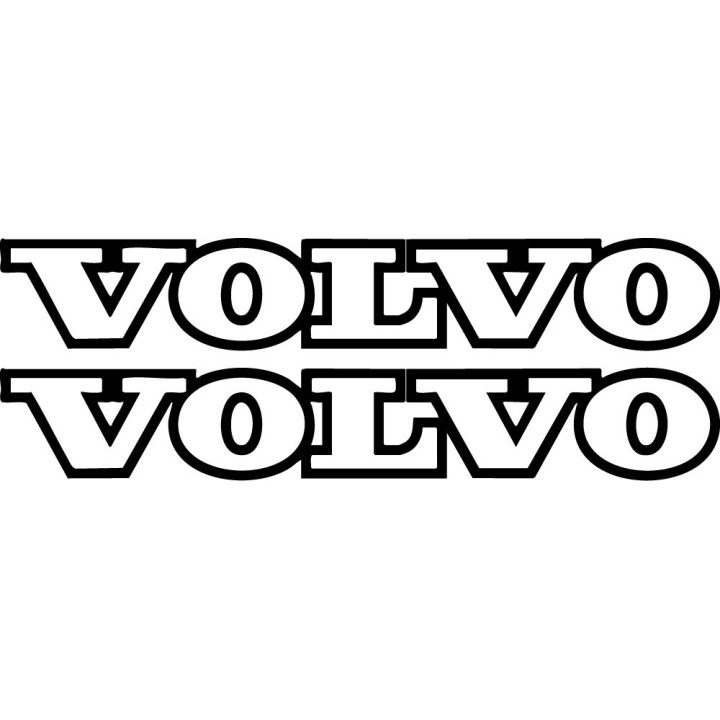 Volvo Contour Text Stickers – XC60 XC90 S60 V90 Car Decals (2-Pack)