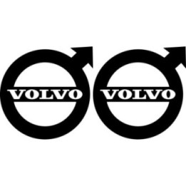 Volvo Stickers - Full Logo XC90 V90 Truck Decals (2-Pack)