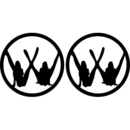 VW Sexy Volkswagen Stickers – Pin-Up Dub Car Decals (2-Pack)