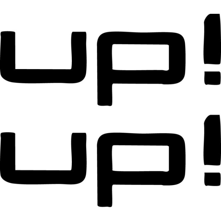VW Up Stickers – GTI Up e-Up City Car Vinyl Decals (2-Pack)