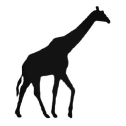 Buy Walking Giraffe Decal Sticker Online