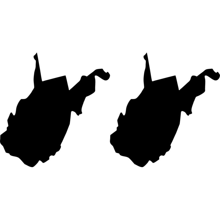 Buy West Virginia Home State Decal Sticker Online