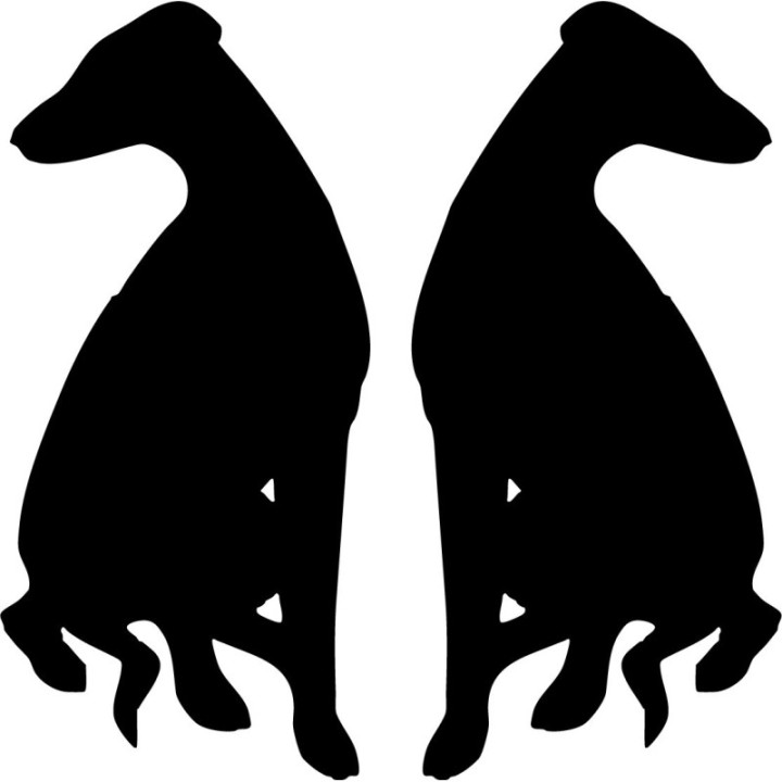 Buy Whippet Hound Dog 2 Vinyl Decal Sticker Online