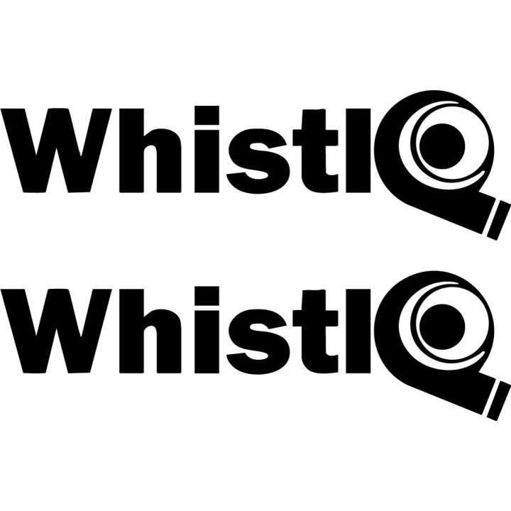 WhistlQ Turbo Stickers – Boost Performance Decals (2-Pack)