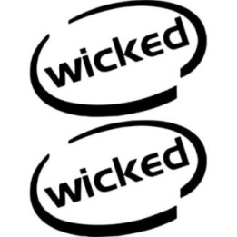 Buy Wicked Oval Decal Sticker Online