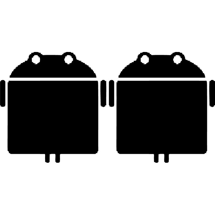 Android Robot Stickers – Wide Bugdroid Decals (2-Pack)