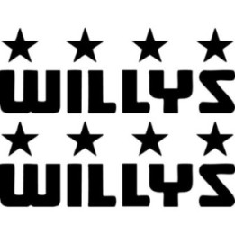 Willys Jeep Stickers – MB CJ 4x4 Off-Road Decals (2-Pack)