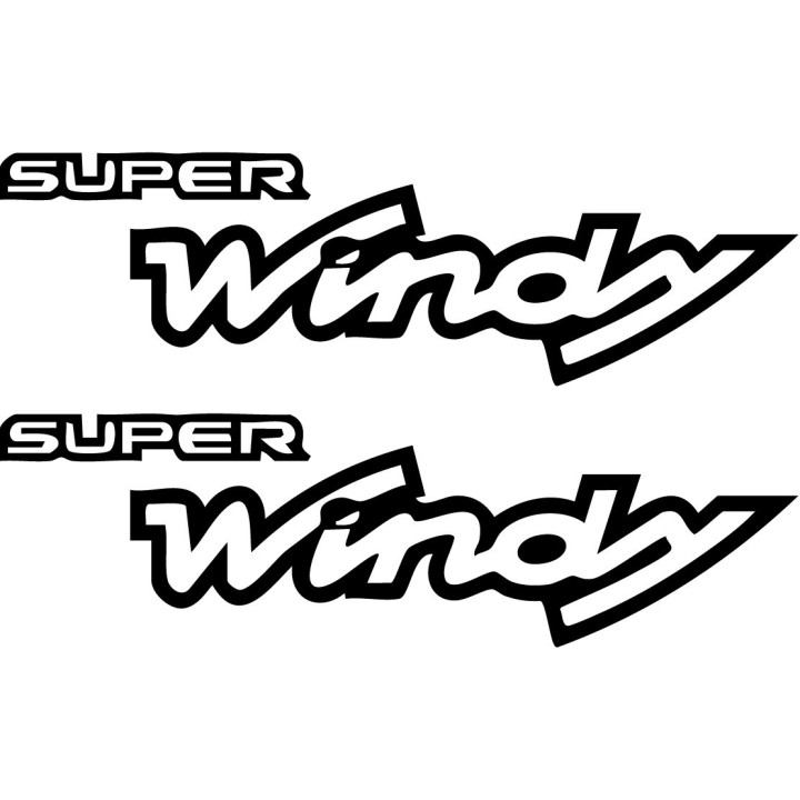 Super Windy Stickers – Car Body Decals (2-Pack)