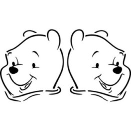 Winnie the Pooh Stickers – Honey Bear Decals (2-Pack)