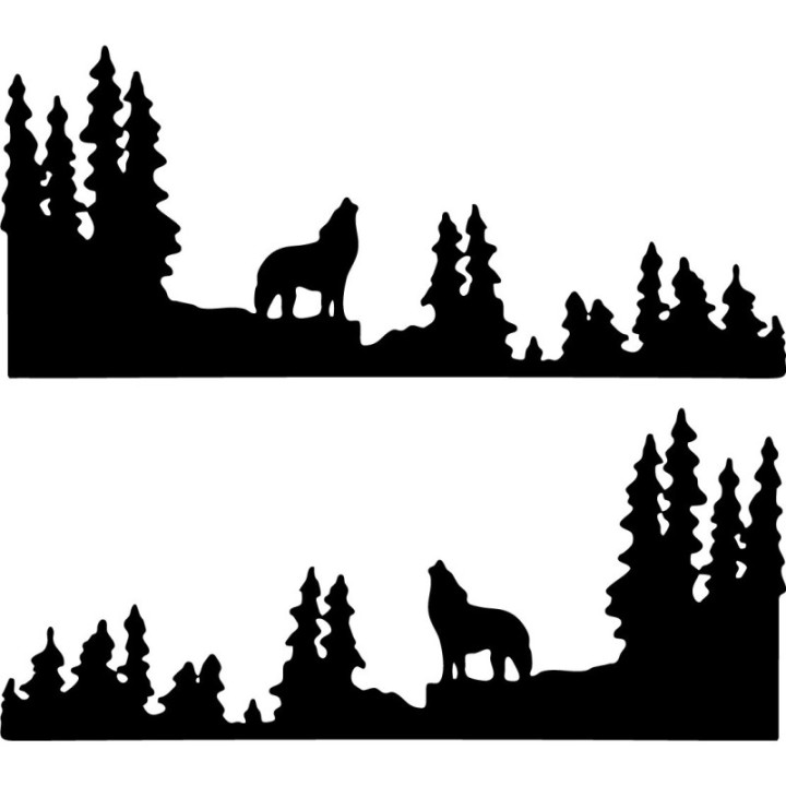 Buy Wolf 4 Decal Sticker 1 Online