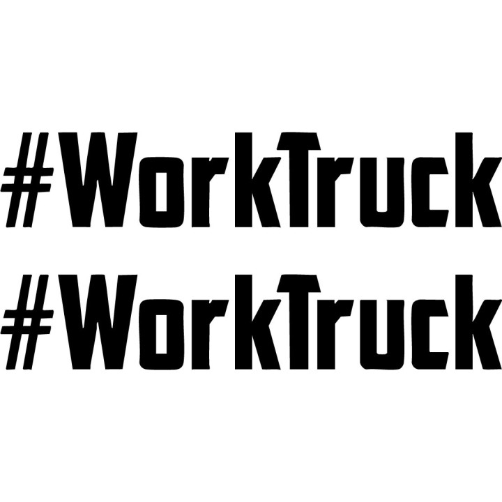 Buy WorkTruck Vinyl Decal Sticker Online
