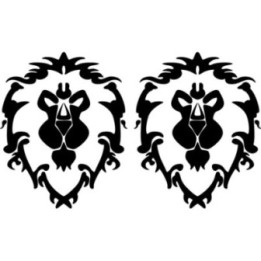 WoW Alliance Lion Stickers – WoW Faction Decals (2-Pack)