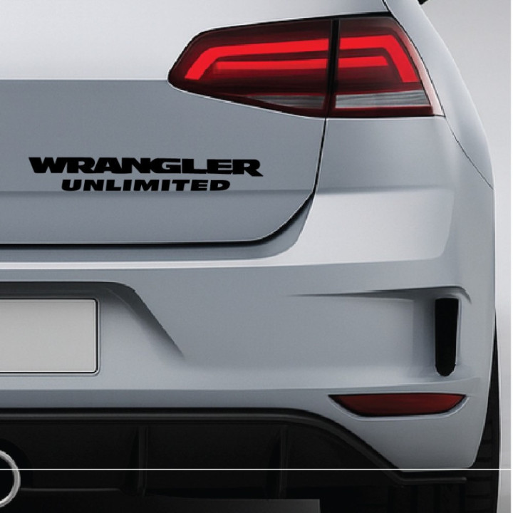 Buy Wrangler Unlimited Vinyl Decal Sticker Online