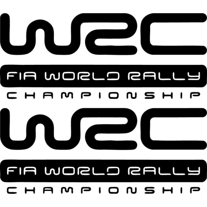 WRC Stickers – World Rally Championship Rally Car Decals (2-Pack)
