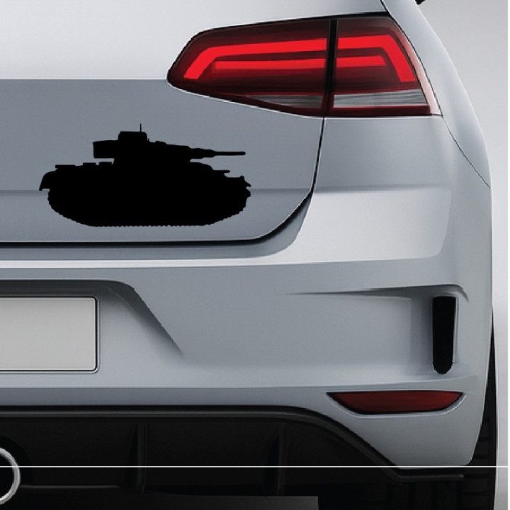 Buy Ww2 Panzer Tank Military Vinyl Decal Sticker Online