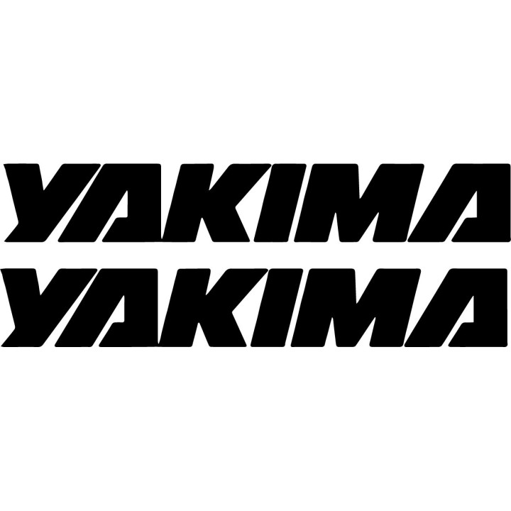 Yakima Stickers – Bike Rack Roof Rack Cargo Carrier Decals (2-Pack)