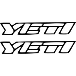 Buy Yeti Text Outline Logo Vinyl Decal Sticker Online