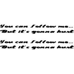 Buy You Can Follow Me But It039s Gonna Hurt Jeep Windshield Decal Sticker Online