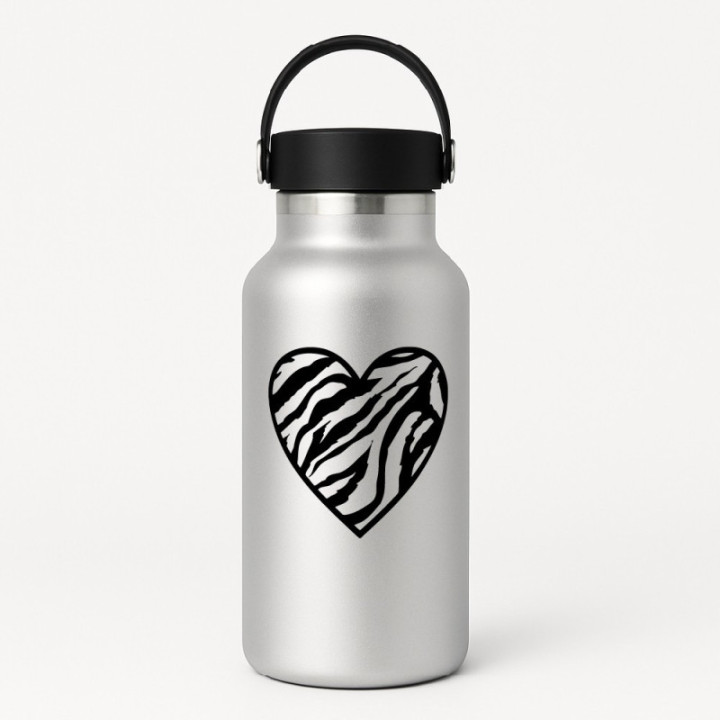 Buy Zebra Heart 20 Decal Online