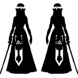 Princess Zelda Silhouette Stickers – Zelda Decals (2-Pack)