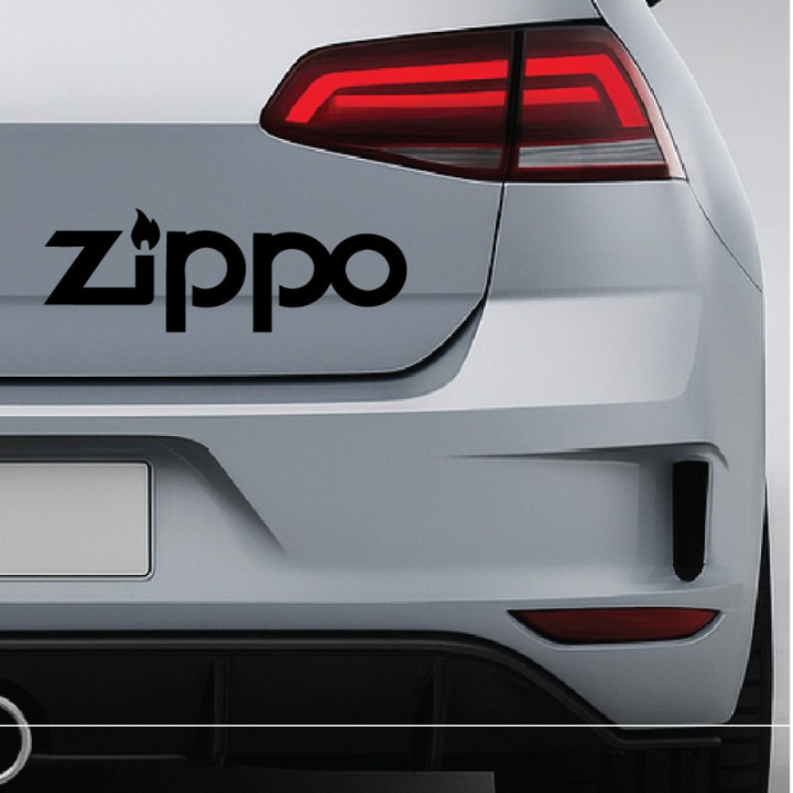 Zippo Stickers - Classic Lighter Logo Brand Decals (2-Pack)