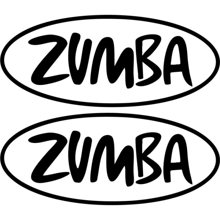Zumba Stickers – Dance Fitness Instructor Decals (2-Pack)