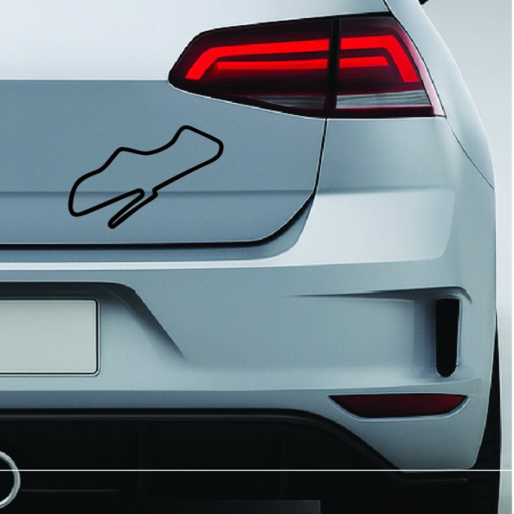 Donington Park Circuit Stickers – BTCC MotoGP Track Decals (2-Pack)