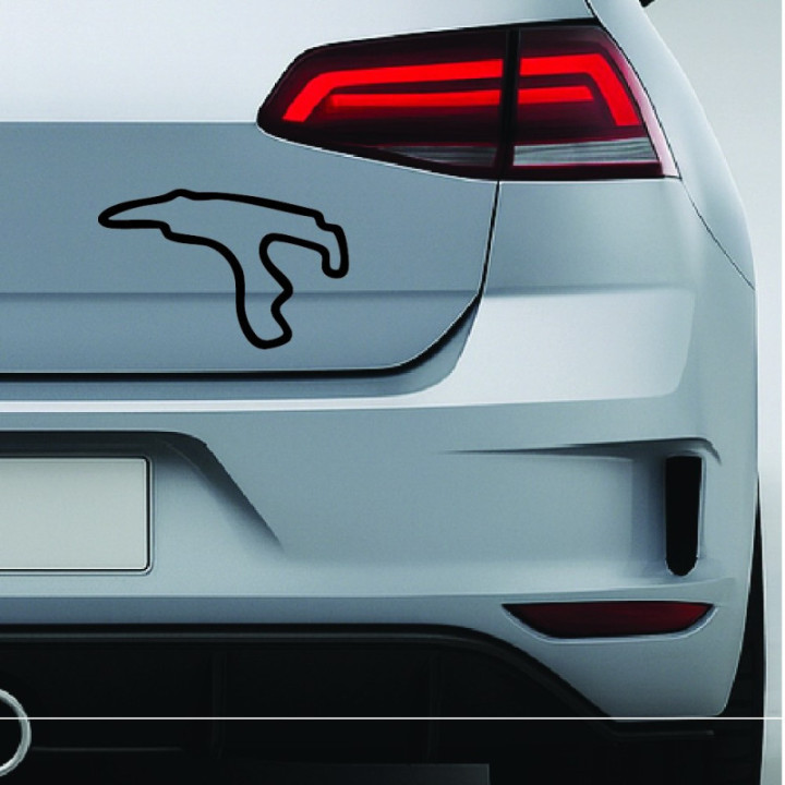 Spa-Francorchamps Stickers – Belgian GP F1 Circuit Decals (2-Pack)