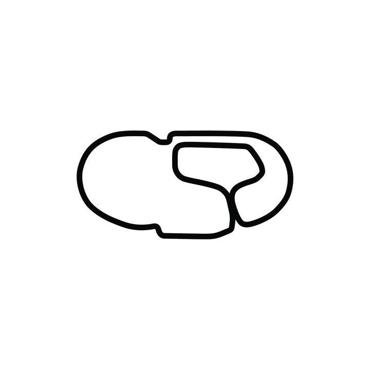 Buy CHARLOTTE MOTOR SPEEDWAY ROVAL COURSE DECAL WITH CHICANES Online