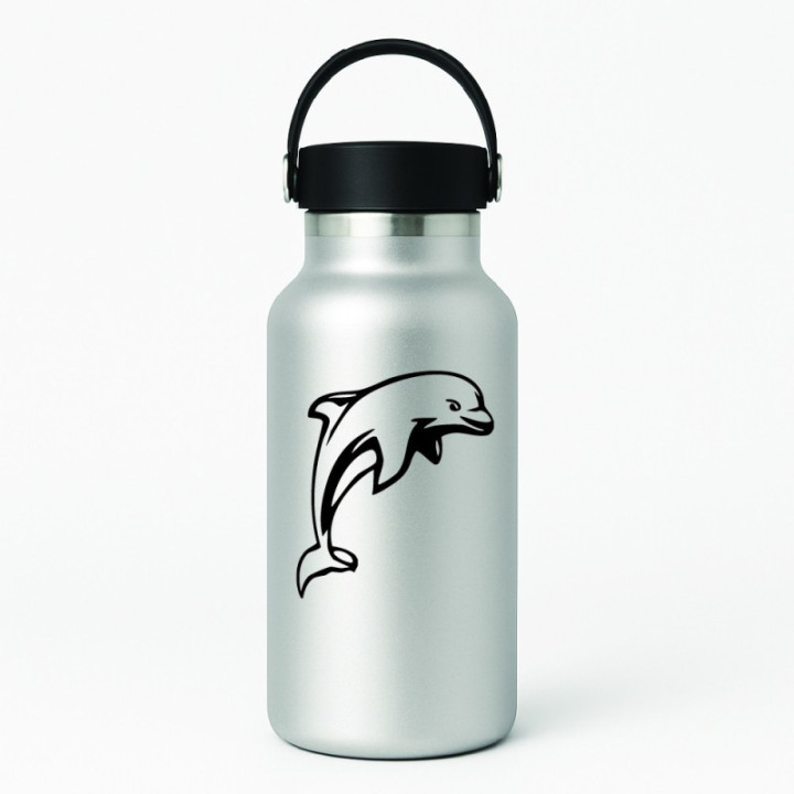 Dolphin Stickers – Jumping Bottlenose Ocean Decals (2-Pack)