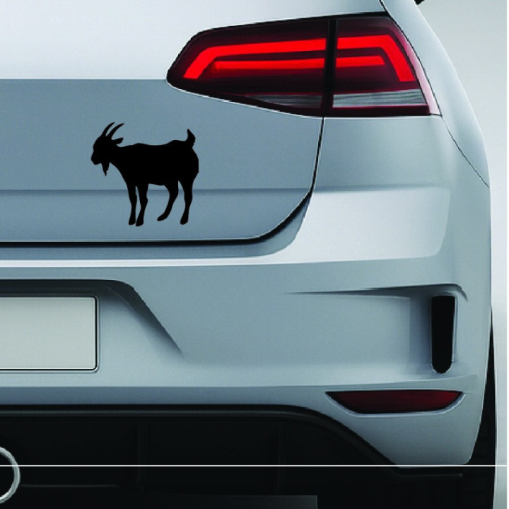 Goat Stickers – Farm Goat Silhouette Decals (2-Pack)