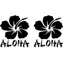 Aloha Stickers – Hawaiian Surf Lifestyle Beach Cooler Decals (2-Pack)