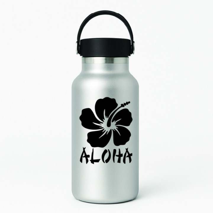Aloha Stickers – Hawaiian Surf Lifestyle Beach Cooler Decals (2-Pack)