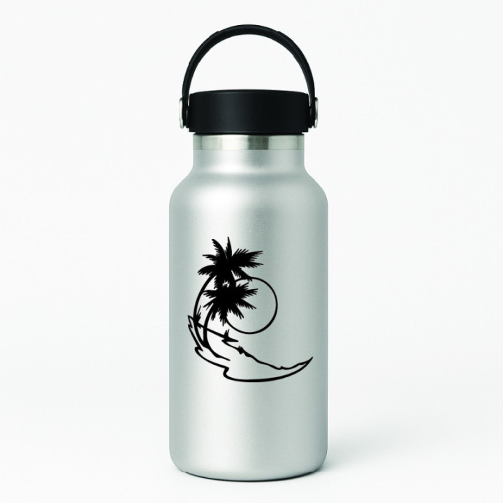 Buy Beach Palm Trees Die Cut Vinyl Decal Online