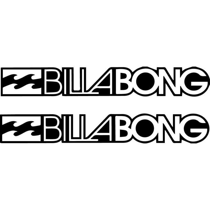 Billabong Stickers – Surf Skate Snowboard Decals (2-Pack)