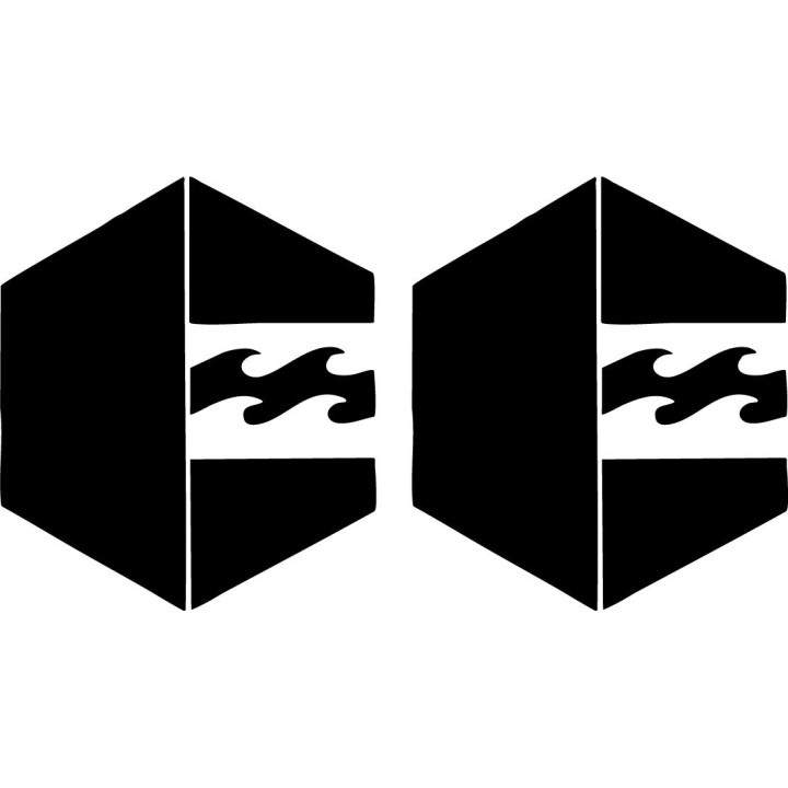 Buy Billabong Hex Surfing Decal Sticker Online