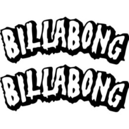Billabong Jagged Stickers – Surf Skate Snowboard Lifestyle Decals (2-Pack)