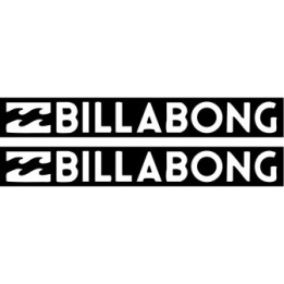 Billabong Block Stickers – Surf Lifestyle Longboard Decals (2-Pack)
