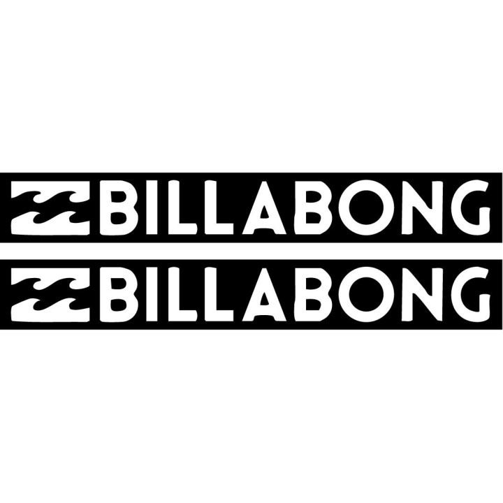 Billabong Block Stickers – Surf Lifestyle Longboard Decals (2-Pack)