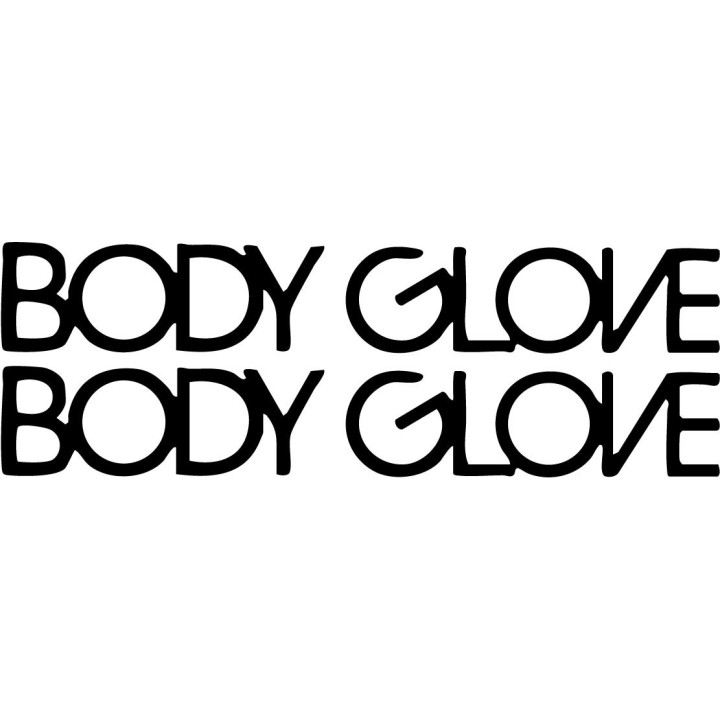 Buy Body Glove Text Long Surfing Decal Sticker Online