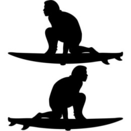 Buy Crouching Surfing Sticker Vinyl Decal Online