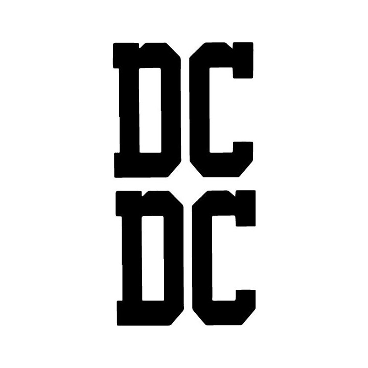 DC Shoes College Logo Stickers – Skate Decals (2-Pack)