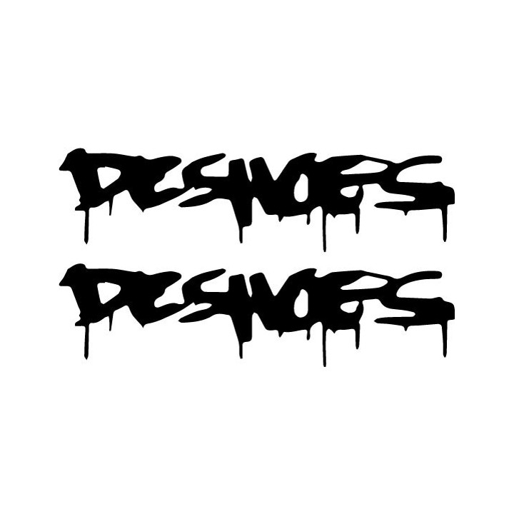 DC Shoes Drip Logo Stickers – Skate Street Decals (2-Pack)