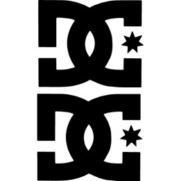 DC Shoes Stickers – Skateboarding Snowboard Decals (2-Pack)