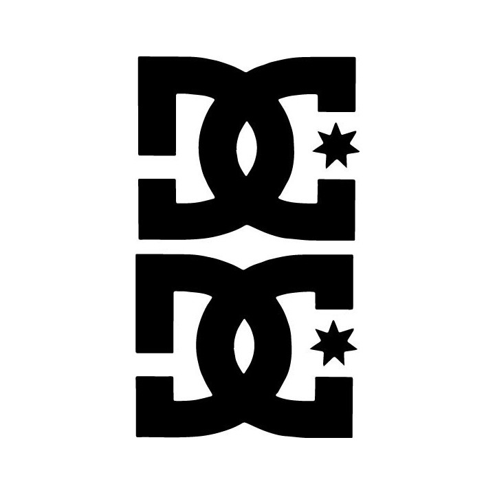 DC Shoes Stickers – Skateboarding Snowboard Decals (2-Pack)